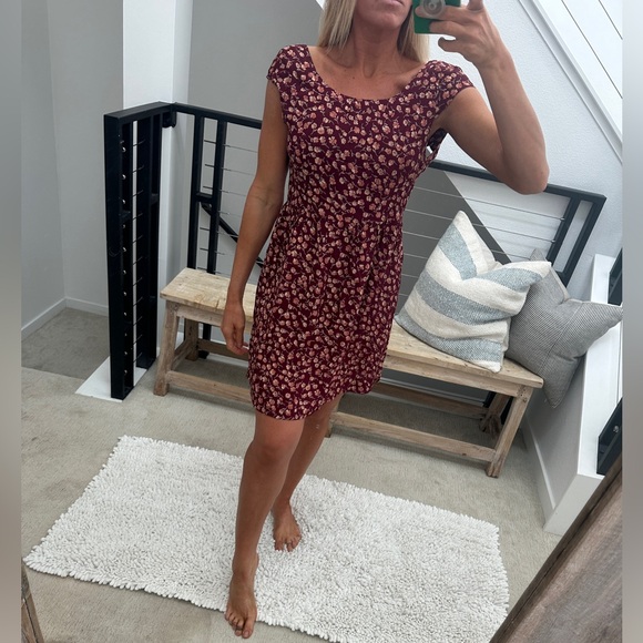 Flynn Skye Dresses & Skirts - Flynn Skye red & pink floral boho festival mini dress summer vacation formal 1